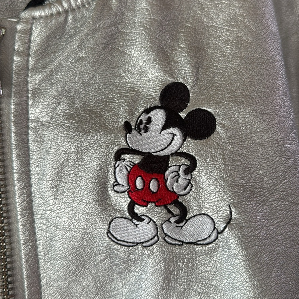 Mickey Mouse Silver Varsity Jacket - image 2